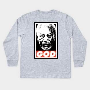 Freeman God Kids Long Sleeve T-Shirt